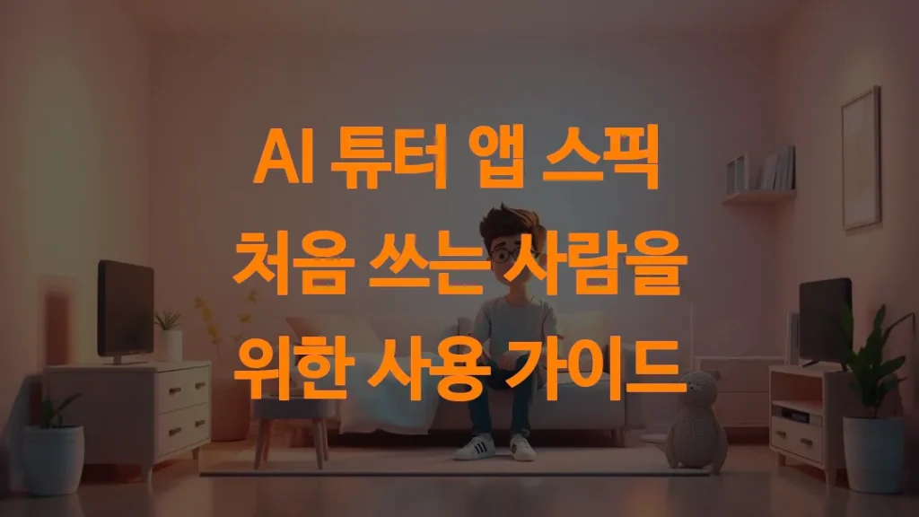 AI 튜터 앱 스픽 처음 쓰는 사람을 위한 사용 가이드