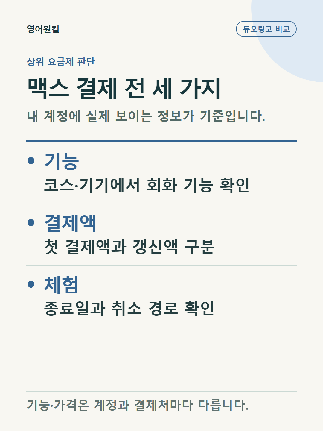 듀오링고 슈퍼와 맥스 추가 결제 전 기능, 결제액, 체험 종료일 확인